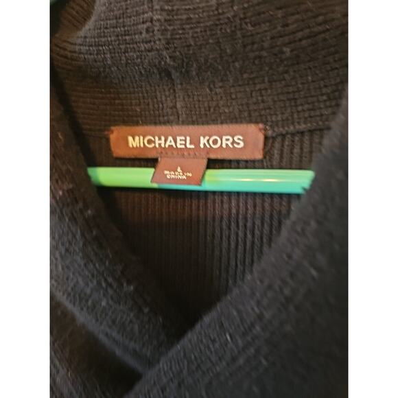 Michael kors‎ Men's Sweater Size Large Crop Collar Black - Picture 3 of 7